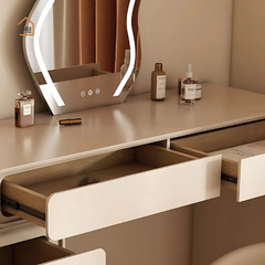 OANA, Bàn trang điểm có tủ lưu trữ hiện đại, BTD_013, 160x40x75cm, MDF phủ sơn 2K, Nội thất Nhà Trên Cao