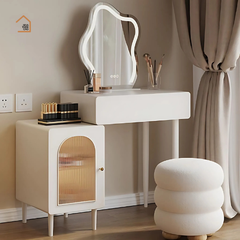 OBELIA, BTD_014, Bàn trang điểm hiện đại, 120x40x75cm, MDF phủ sơn 2K, Nội thất Nhà Trên Cao