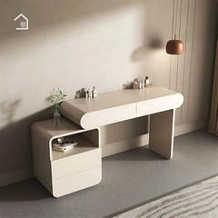 OLIVE, BTD_017,  Bàn trang điểm hiện đại,120x40x75cm, MDF phủ sơn 2K, Nội thất Nhà Trên Cao