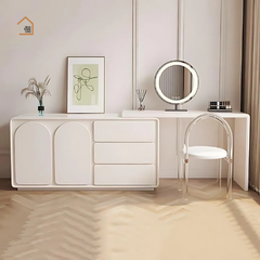 YALA, Bàn trang điểm hiện đại, BTD_010, 120x40x75cm, MDF phủ sơn 2K, Nội thất Nhà Trên Cao
