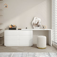 ORIANA, BTD_019, Bàn trang điểm hiện đại, 120x40x75cm, MDF phủ sơn 2K, Nội thất Nhà Trên Cao