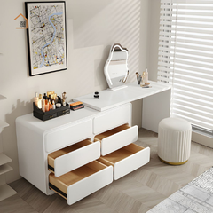 ORIANA, BTD_019, Bàn trang điểm hiện đại, 120x40x75cm, MDF phủ sơn 2K, Nội thất Nhà Trên Cao