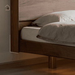 MORI, Giường ngủ phong cách Japandi tối giản, GN_016, 200x160x100cm, Nội thất Nhà trên cao