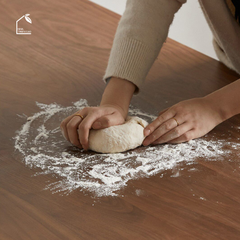 HONA, BA_003, bàn ăn gia đình phong cách Japandi thanh lịch, 160x80x76cm, Plywood phủ veneer, Nội thất Nhà trên cao