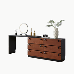 BENI, BLV_021, Bàn làm việc sang trọng hiện đại 6 hộc tủ, 120x40x75cm, MDF phủ sơn 2K, Nội thất Nhà Trên Cao