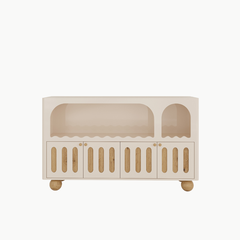 BRUNA, TLT_030, Tủ lưu trữ phong cách hiện đại, 140x40x80cm, Gỗ MDF phủ sơn 2K, Nội thất Nhà trên cao