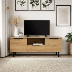 RIA, TTV_080, Kệ tivi phong cách tối giản, 160x40x55cm, Nội thất Nhà trên cao