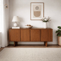 AVIS, TLT_085, Tủ lưu trữ phong cách tối giản hiện đại, 160x40x80cm, Gỗ Plywood phủ Veneer, Nội thất Nhà trên cao
