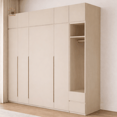 ALICE, TQA_033, Tủ quần áo phong cách hiện đại thanh lịch, 200x55x250cm, Gỗ MDF phủ Melamine, Nội thất Nhà trên cao