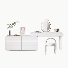 DIZA, BTD_038, Bàn trang điểm 6 ngăn lưu trữ hiện đại tiện dụng, 120x40x75cm, MDF phủ sơn 2K, Nội thất Nhà Trên Cao