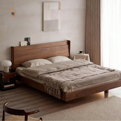 SOLIN, GN_016, Giường ngủ phong cách tối giản, 200x160x100cm, Nội thất Nhà trên cao