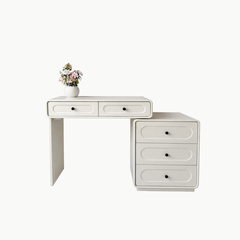 MIU, BTD_029, Bàn trang điểm có tủ lưu trữ hiện đại tiện dụng, 120x40x75cm, MDF phủ sơn 2K, Nội thất Nhà Trên Cao