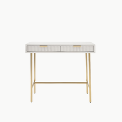 NANCY, BTD_021, Bàn trang điểm nhỏ gọn sang trọng, 100x40x75cm, Plywood phủ Veneer, Nội thất Nhà Trên Cao