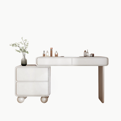 BRUNA, BTD_013, Bàn trang điểm có tủ lưu trữ hiện đại, 160x40x75cm, MDF phủ sơn 2K, Nội thất Nhà Trên Cao