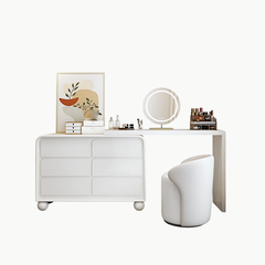 OKARIA, BTD_016, Bàn trang điểm nhỏ gọn hiện đại, 120x40x75cm, MDF phủ sơn 2K, Nội thất Nhà Trên Cao