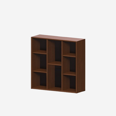 SOLIN, KS_011, Kệ sách phong cách sang trọng thanh lịch, 80x40x80cm, Plywood phủ veneer, Nội thất Nhà trên cao