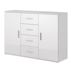 KAYLE, Tủ lưu trữ đồ dùng 2 gian 5 ngăn kéo, CAB_172, 132x38x92cm, Nội thất Nhà trên cao