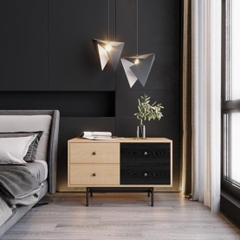 COCO, Tủ đầu giường - Tủ lưu trữ đựng đồ, TAB_065, 90x40x58cm, Nội thất Nhà trên cao
