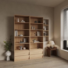 EKIL, Tủ Kệ sách, DSH_095, 140x35x204cm, Nội thất Nhà trên cao