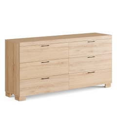 ENRI, Tủ lưu trữ đồ dùng 3 tầng 6 ngăn kéo, CAB_348, 156x40x76cm, Nội thất Nhà trên cao