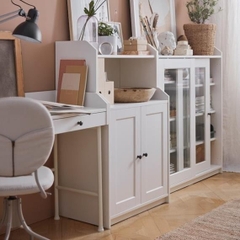 BAHA, Tủ lưu trữ đồ dùng cửa kính, CAB_046, 105x36x116cm, Nội thất Nhà trên cao