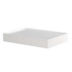 FELLY, Giường ngủ 3 ngăn tủ cánh mở, BFR_008, 203x30cm, Nội thất Nhà trên cao
