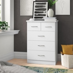 ELDE, Tủ đựng đồ 4 tầng 5 ngăn kéo, CAB_327, 75x40x75cm, Nội thất Nhà trên cao