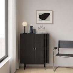 RASU, Tủ lưu trữ đồ dùng 2 cánh mở, CAB_301, 80x40x100cm, Nội thất Nhà trên cao