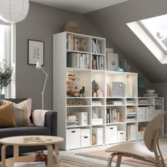 SOSA, COMBO 2 Kệ sách 6 tầng 2 gian, DSH_085, 190x37x200cm, Nội thất Nhà trên cao
