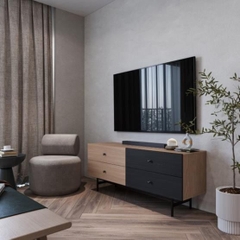 CORO, Kệ tivi, kệ để đồ, TVC_037, 140x40x58cm, Nội thất Nhà trên cao