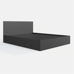 JESSIE, Giường ngủ 3 hộc tủ kéo phong cách hiện đại, BFR_015, 203x80cm, Nội thất Nhà trên cao