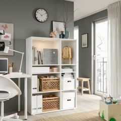 SOSA, Kệ sách 2 gian 4 tầng, CAB_249, 95x37x140cm, Nội thất Nhà trên cao