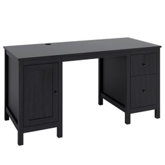 LUMI, Bàn làm việc, bàn học 2 bên tủ, DES_018, 155x65x75cm, Nội thất Nhà trên cao