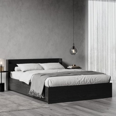 WINDEE, Giường ngủ 4 ngăn kéo kèm kệ đầu giường, BFR_035, 217x72cm, Nội thất Nhà trên cao