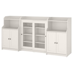 BAHA, COMBO Tủ lưu trữ kết hợp tủ trưng bày cửa kính, CAB_036, 245x46x116cm, Nội thất Nhà trên cao