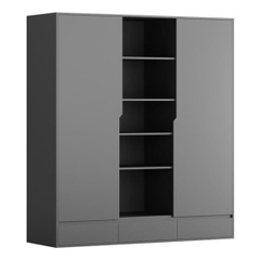 DORO, Tủ quần áo lưu trữ đồ, WAR_015, 180x59x200cm, tủ đựng quần áo Nhà trên cao