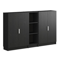 JAK, COMBO Kệ sách 3 tầng có cửa, DSH_058, 200x30x106cm, Nội thất Nhà trên cao