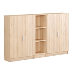 JAK, COMBO Kệ sách 3 tầng có cửa, DSH_058, 200x30x106cm, Nội thất Nhà trên cao
