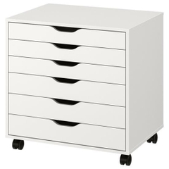 DAISA, Tủ đựng đồ 6 ngăn kéo cỡ lớn, CAB_126, 65x48x66cm, Nội thất Nhà trên cao