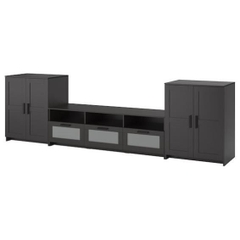 KAYLE, Bộ đôi tủ 3 tầng kết hợp Kệ tivi 3 hộc kéo, TVC_017, 336x41x95cm, Nội thất Nhà trên cao