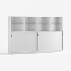 GAL, COMBO Tủ lưu trữ đồ dùng cửa lùa kèm kệ 2 tầng, CAB_144, 320x45x200cm, sản xuất bởi Sc