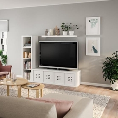 FELLY, Kệ tivi kết hợp kệ kệ để đồ chữ L, DSH_022, 184x38x144cm, Nội thất Nhà trên cao