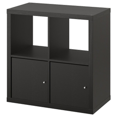 FELLY, Kệ sách 2x2 kèm 2 ô cửa, DSH_031, 75x38x75cm, Nội thất Nhà trên cao