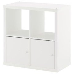 FELLY, Kệ sách 2x2 kèm 2 ô cửa, DSH_031, 75x38x75cm, Nội thất Nhà trên cao