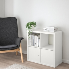 FELLY, Kệ sách 2x2 kèm 2 ô cửa, DSH_031, 75x38x75cm, Nội thất Nhà trên cao
