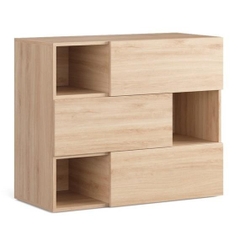 NAVE, Tủ lưu trữ đồ dùng 3 tầng, CAB_200, 100x45x84cm, Nội thất Nhà trên cao