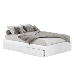 VATICE, Giường ngủ 2 hộc tủ kéo, BFR_029, 207x35cm, Nội thất Nhà trên cao