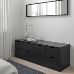BANODAL, Tủ đựng đồ lưu trữ 2 tầng 8 ngăn, CAB_027, 160x47x53cm, Nội thất Nhà trên cao