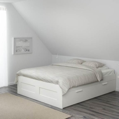 KAYLE, Giường ngủ tân cổ điển 4 hộc tủ, BFR_016, 203x47cm, Nội thất Nhà trên cao