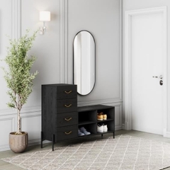WILY, Kệ giày, kệ để đồ, SCA_016, 128x36x92cm, Nội thất Nhà trên cao